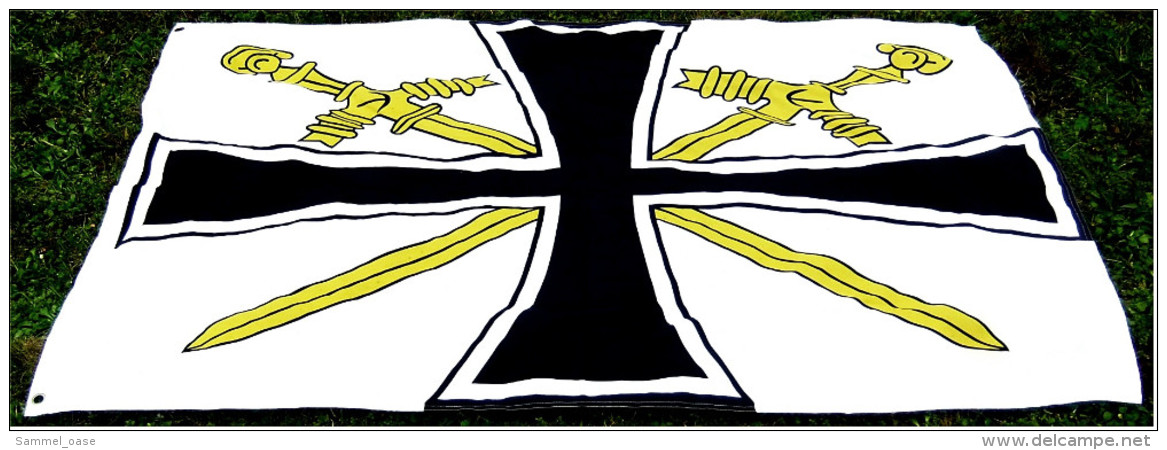 Flagge / Fahne Oberbefehlshaber Kriegsmarine Bis 1945  -  Material : Polyester  -  Größe Ca. 150 X 88 Cm - Flaggen