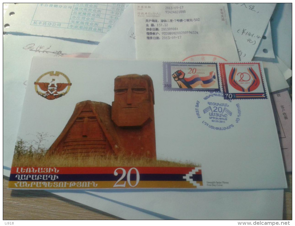 Karabakh 2011 20th Independence FDC - Covers