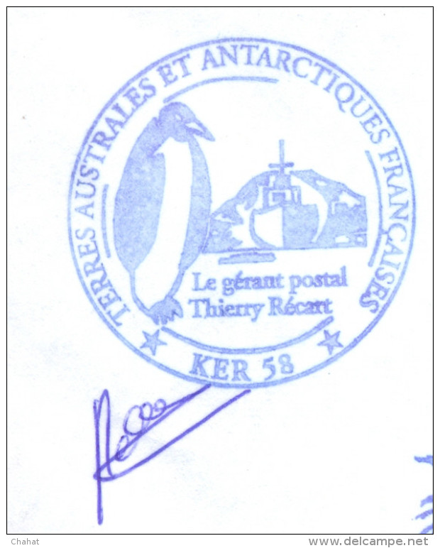POLAR PHILATELY-PENGUINS-ALBATROSS-SEALS-EXPEDITION-SIGNED COVER-TAAF-SCARCE-BX1-345 - Research Programs