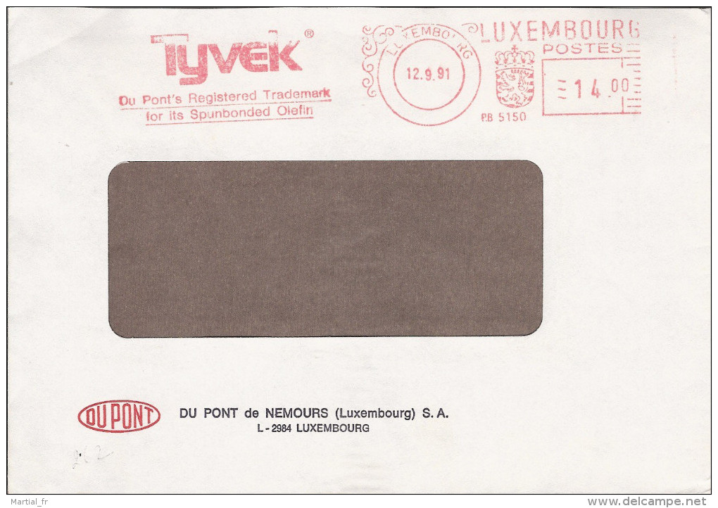 EMA LUXEMBOURG TYVEK DU PONT DE NEMOURS REGISTERED TRADEMARK SPUNBONDED OLEFIN OLEFINE - Factories & Industries