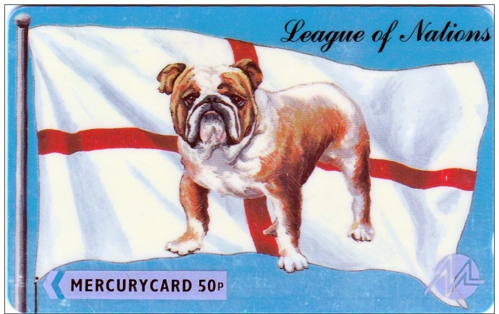 Mercurycard : 20 MERA061468 .CHIEN DANOIS  . - Mercury Communications & Paytelco