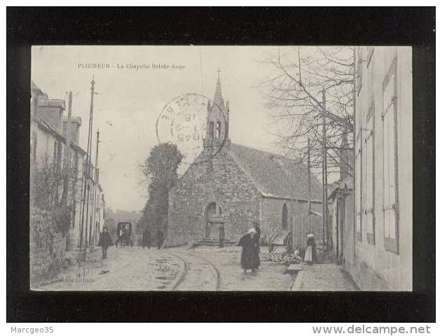 56 Ploemeur La Chapelle Sainte Anne édit. Le Gallo Animée Rails Du Chemin De Fer Tramway - Ploemeur