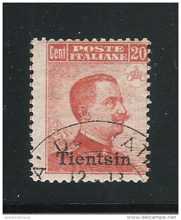 TIENTSIN - Uffici Postali Estero - 1917-18: Valore Usato Da 20 C. Soprastampato Tientsin - In Buone Condizioni. - Tientsin