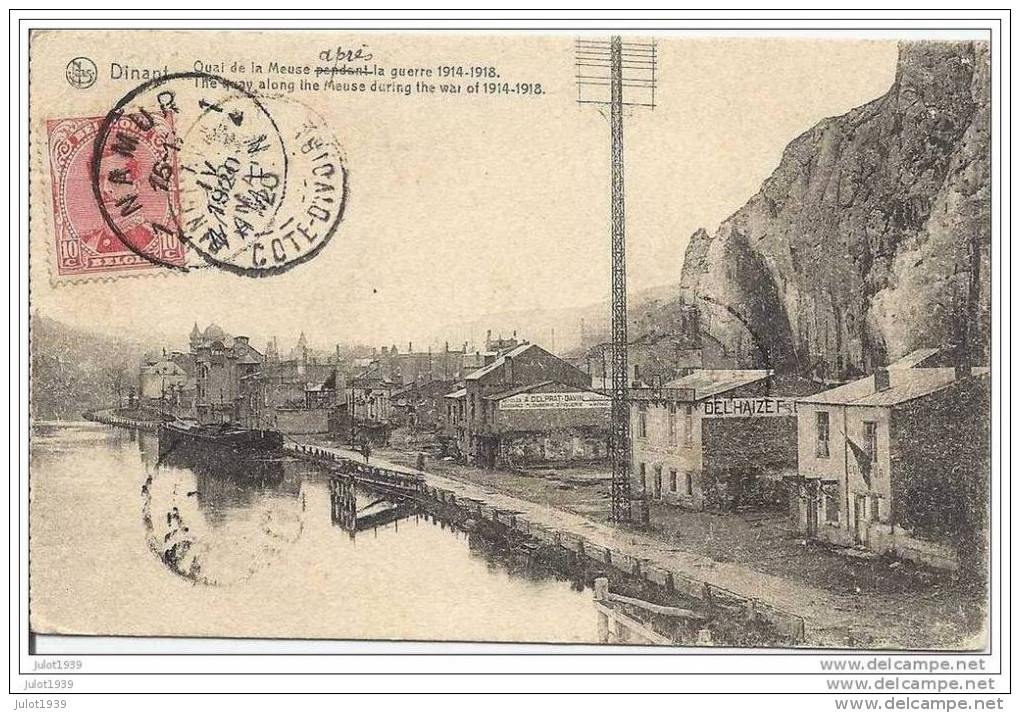 MEDERDRA ..-- DINANT ..-- Quai De La Meuse . DELHAIZE . 1920 Vers MEDERDRA , Mauritanie ( Emile Granier ) . Voir Verso . - Mauritanie