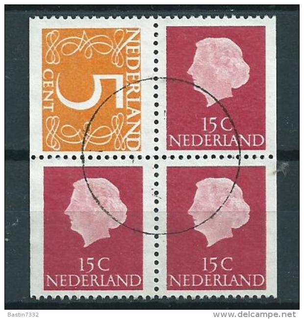 1971 Netherlands Combinatie Uit Postzegelboekje Used/gebruikt/oblitere - Postzegelboekjes En Roltandingzegels