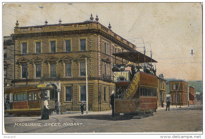 Hobart Macquarie Street Tramway Tram Edition J. Walch - Hobart