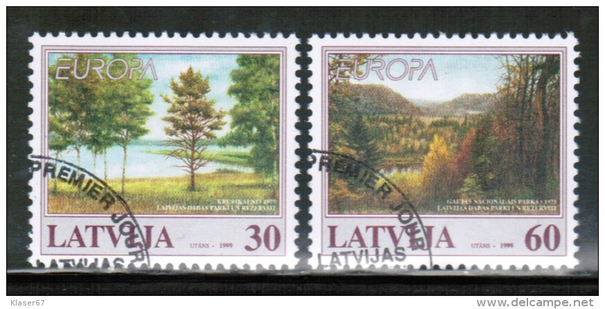 CEPT 1999 LV MI 496-97 USED LATVIA - 1999
