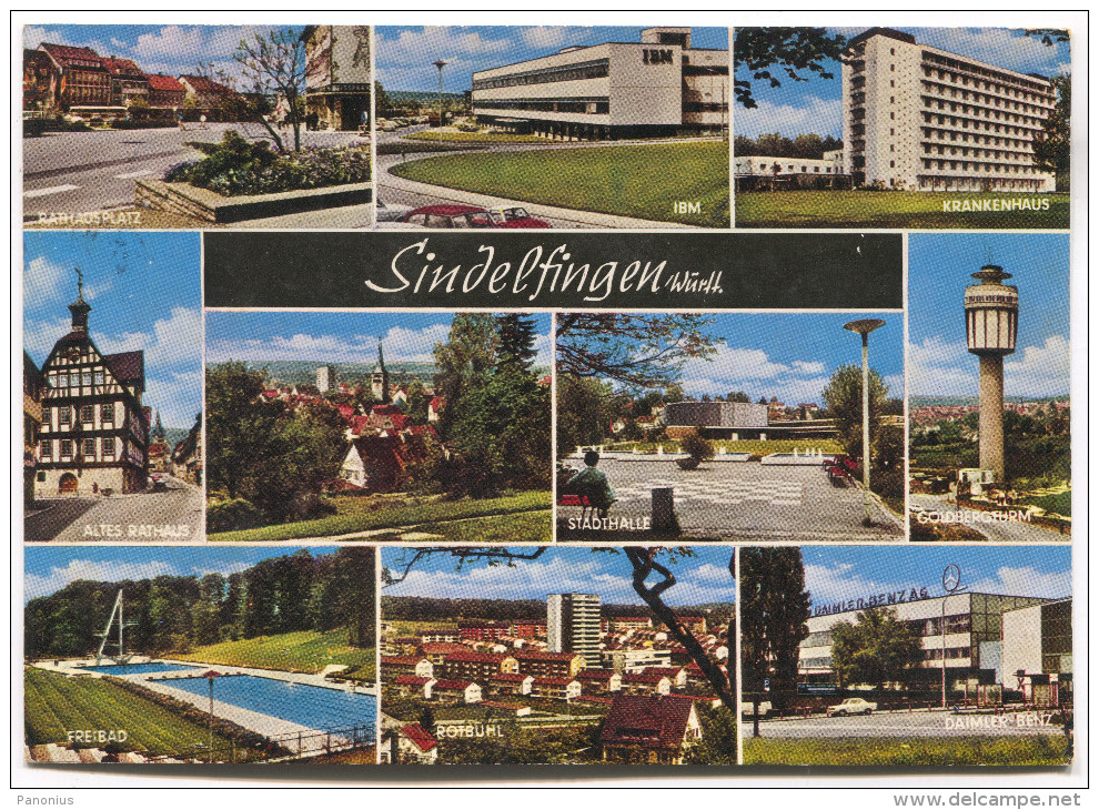 GERMANY - Sindelfingen, Mosaic Postcard - Sindelfingen