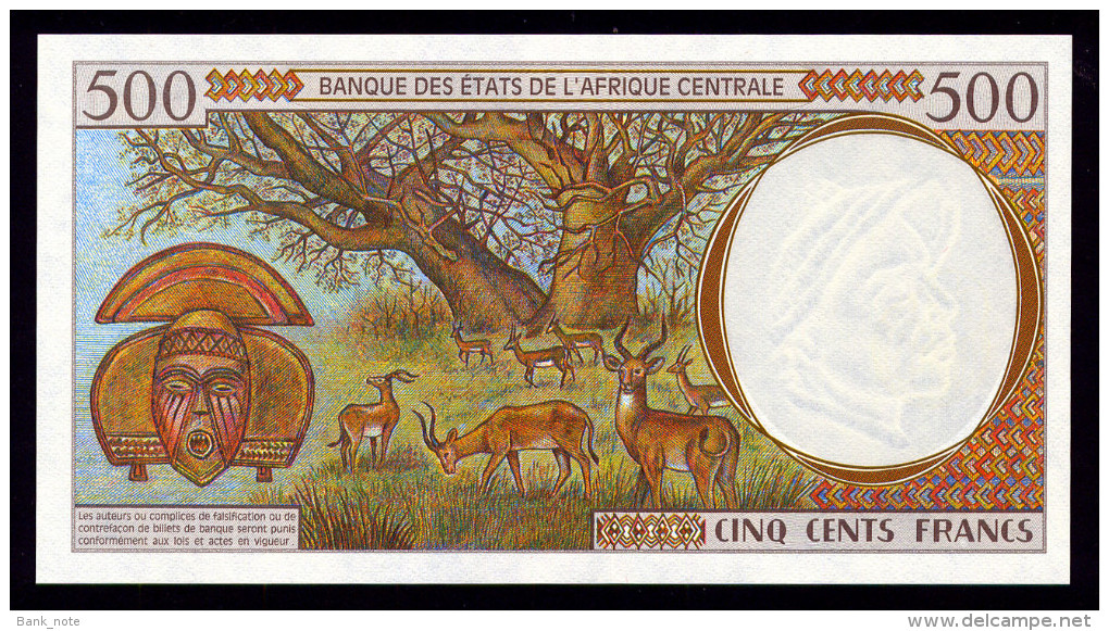 CENTRAL AFRICAN STATES CAMEROUN 500 FRANCS 1994 Pick 201Eb Unc - Central African States