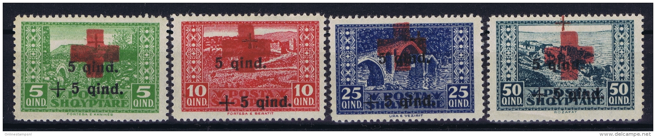 Albania: 1924 Mi 100 - 103 Yv 140 - 143 MH/* Falz/ Charniere - Albanie