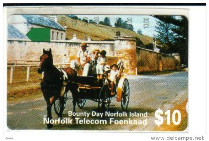 NORFOLK ISLAND $10 CHILDREN HORSE ANIMAL 1ST ISSUE MINT NOR-02 READ DESCRIPTION !! - Norfolk Island