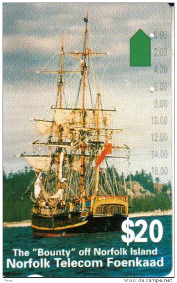 NORFOLK ISLAND $20 SHIP 1ST ISSUE MINT NOR-03 READ DESCRIPTION !! - Norfolkinsel