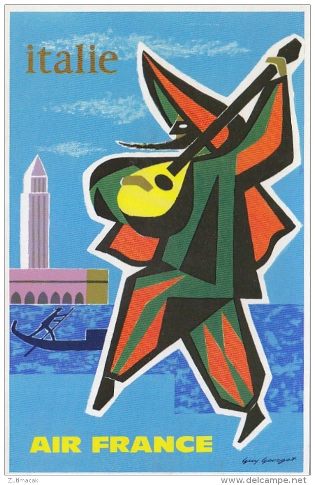 Air France Venezia Italie Airline Issue Postcard - 1946-....: Moderne