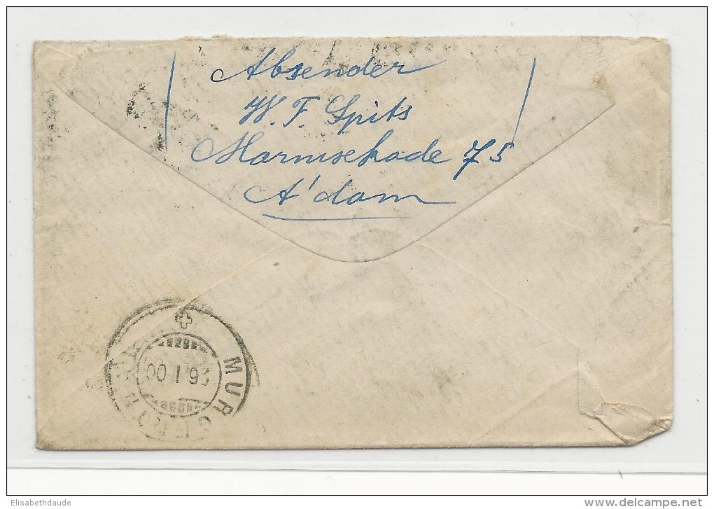 NEDERLAND - 1900 - ENVELOPPE De AMSTERDAM Pour MURGENTHAL (SUISSE) - - Poststempels/ Marcofilie