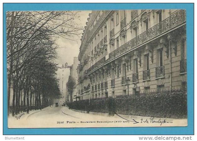 CPA 2510 - Boulevard Beauséjour - Edition FLEURY - PARIS XVIème - Arrondissement: 16