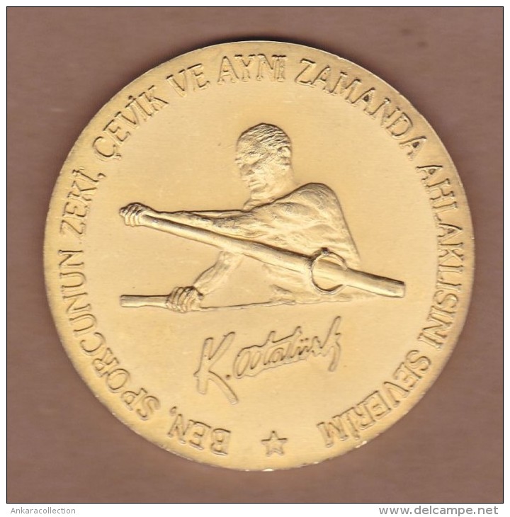 AC - MUSTAFA KEMAL ATATURK ROWING MEDAL TURKISH REPUBLIC  MINISTRY OF YOUTH AND SPORTS - Rowing