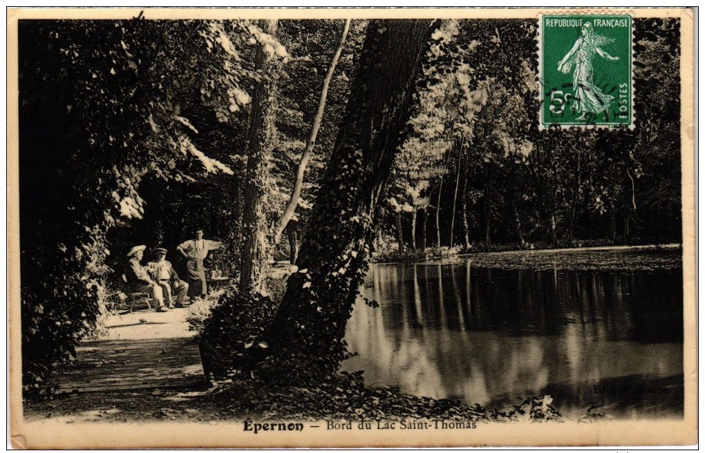 Epernon Bord Du Lac Saint Thomas Très Très Rare - Epernon