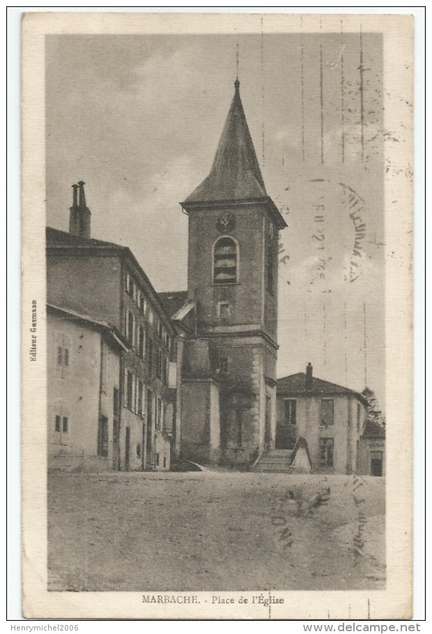 54 - Meurthe Et Moselle - Nancy -marbache Place De L'église 1932 - Nancy