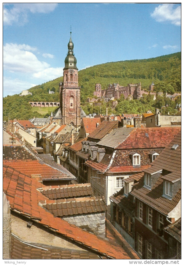 Heidelberg - Blick Auf Die Heiliggeistkirche Und Schloß - Heidelberg