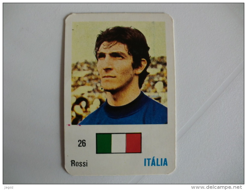 Football Futebol Italy Rossi Portugal Portuguese Pocket Calendar 1986 - Petit Format : 1981-90