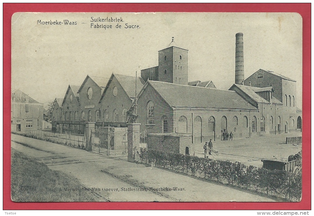 Moerbeke-Waas - Suikerfabriek - 1910 ( Verso Zien ) - Moerbeke-Waas