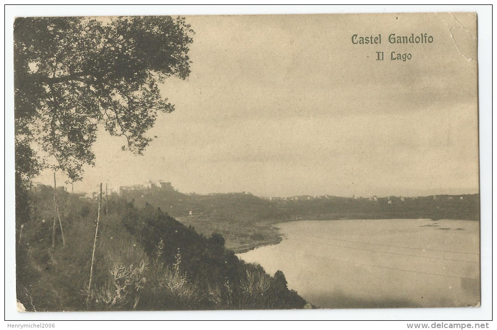 Italie - Italia - Italy- Lazio - Castel Gandolfo Il Lago 1911 - Andere & Zonder Classificatie