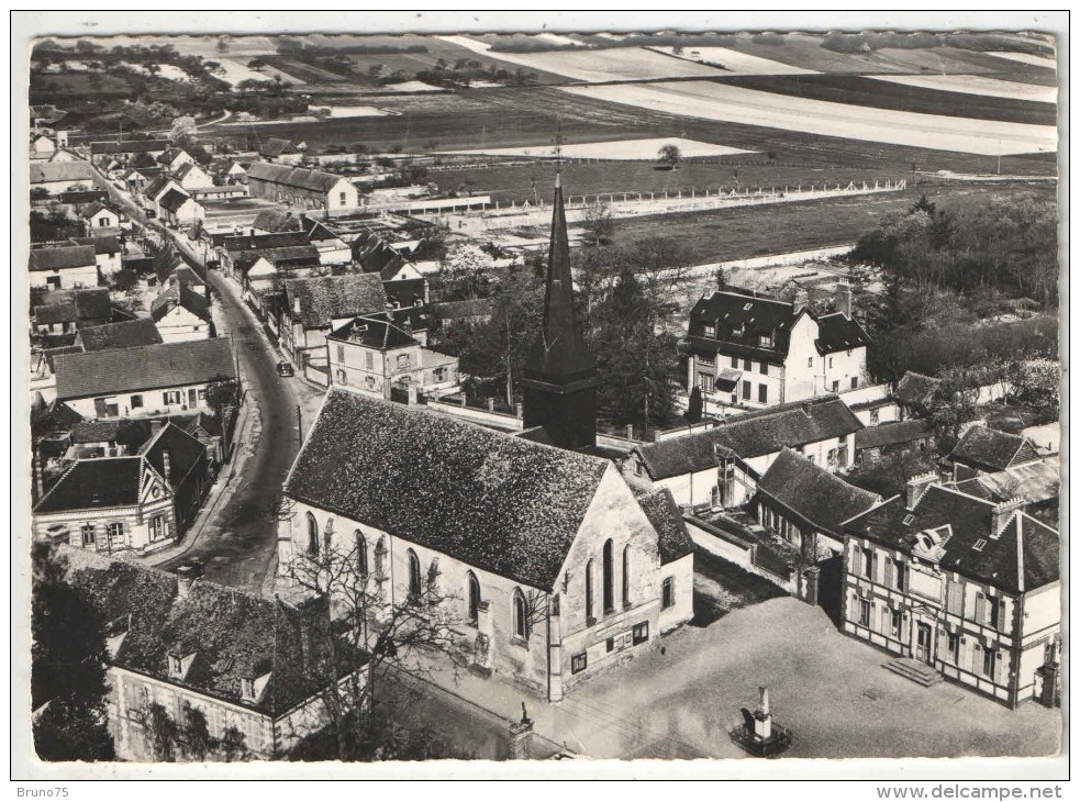 27 - MARCILLY-SUR-EURE - En Avion Au-dessus De - Vue Générale Aérienne - Lapie 4 - 1957 - Marcilly-sur-Eure