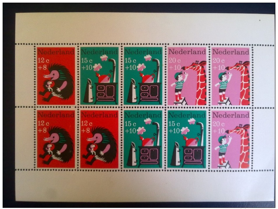 NEDERLAND KINDERBLOK 1967 NVPH 899 POSTFRIS - Unused Stamps