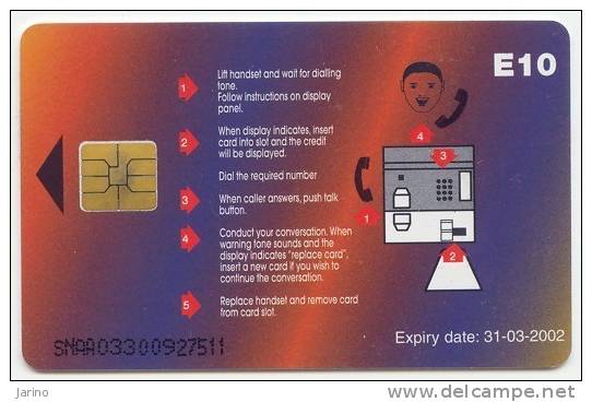 Swaziland, Chip, Expiry Date 31.03.2002 - Swaziland