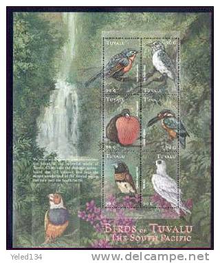 TUVALU   832 ** MINT NEVER HINGED MINI SHEET OF BIRDS - Other & Unclassified