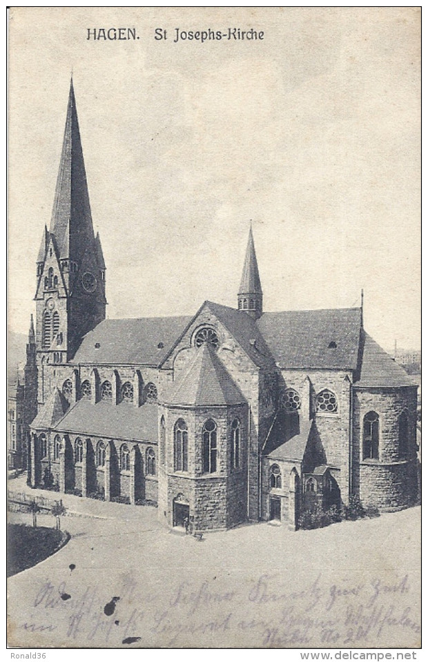 Cp ALLEMAGNE HAGEN ST SAINT JOSEPHS KIRCHE - Hagen