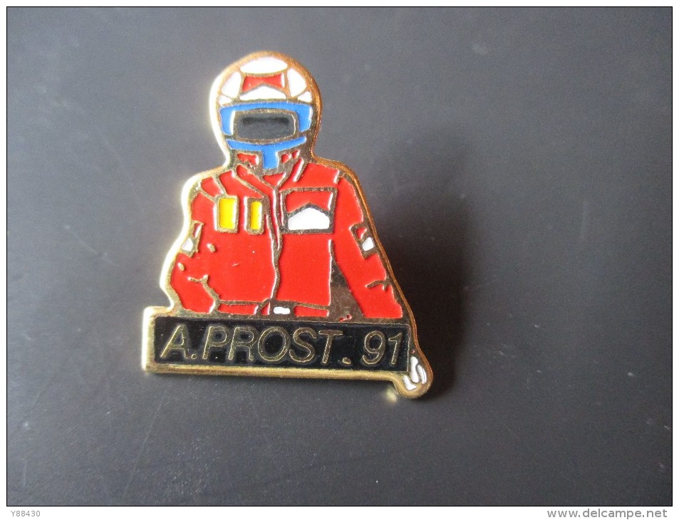 Pin´s --  A. PROST . 91  -- Marlboro - Automobilismo - F1