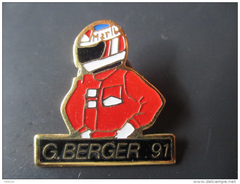 Pin´s --  G. BERGER . 91  -- Marlboro - Car Racing - F1