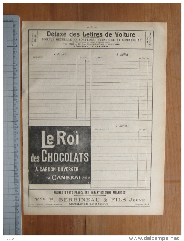 Pub 1905  Hochart Duval Boulogne-sur-Mer Amédée Grégoire Montelier Berbineau Marmande Dubarry Le Havre  146/ARL-10 - Werbung