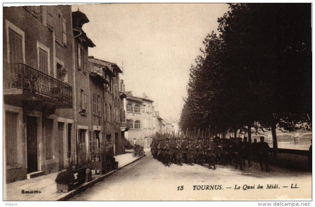 TOURNUS - Le Quai De Midi - Défilé De Troupes 1914/18 - Other & Unclassified