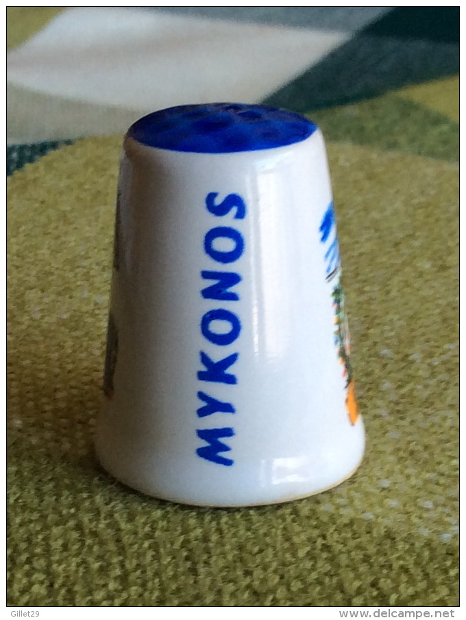 THIMBLES - DÉS À COUDRE EN PORCELAINE -  MYKONOS, GREECE - MARGARO.GR - - Dés à Coudre