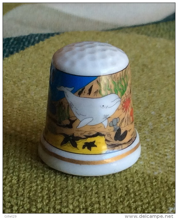 THIMBLES - DÉS À COUDRE  EN PORCELAINE - TADOUSSAC, QUÉBEC - BALEINE - - Dés à Coudre