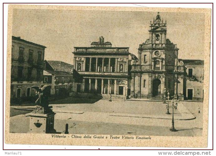 RG31 SICILIA VITTORIA RAGUSA 1940 VIAGGIATA MANCA FRANCOBOLLO - Vittoria