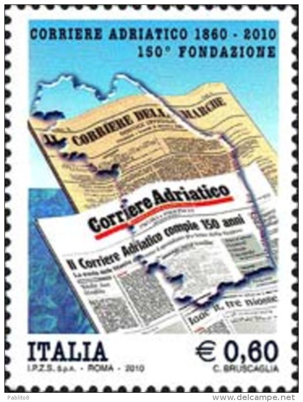 ITALIA REPUBBLICA ITALY REPUBLIC 2010 CORRIERE ADRIATICO MNH - 2001-10: Neufs