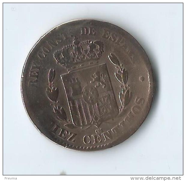 ALFONSO XII POR LA GRACIA DE DIOS 1878 - Monnaies Provinciales