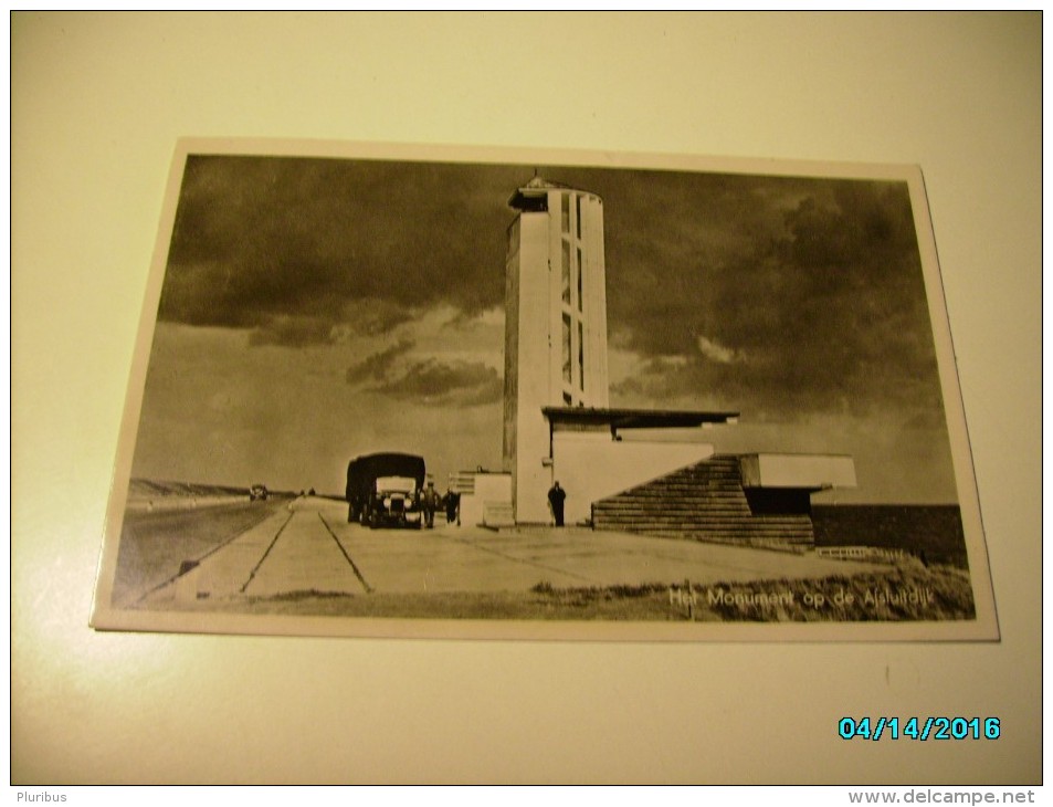 AFSLUITDIJK HET MONUMENT , USED 1948  TO FINLAND  CANCELLATION , POSTGIRONUMMER 194045 HILVERSUM  ,  JUDAICA  ? , 0 - Den Oever (& Afsluitdijk)