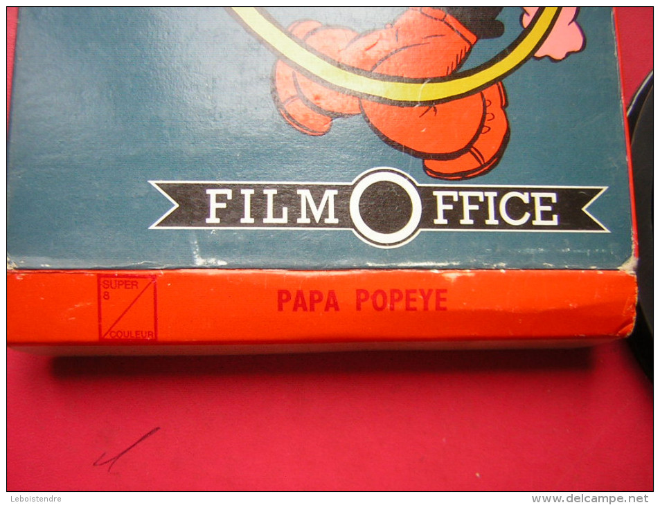 FILM SUPER 8  COULEUR PAPA POPEYE         FILM OFFICE - Otros