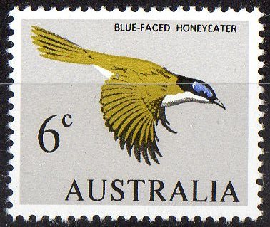 Australia 1966 6c Blue-faced Honeyeater MNH - Ungebraucht