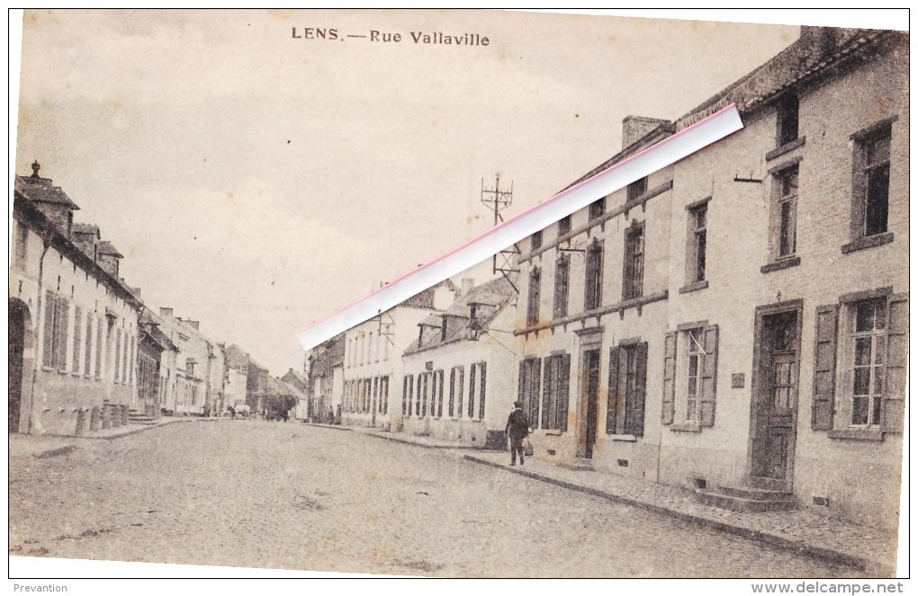 LENS - Rue Vallaville - Superbe Carte - Lens