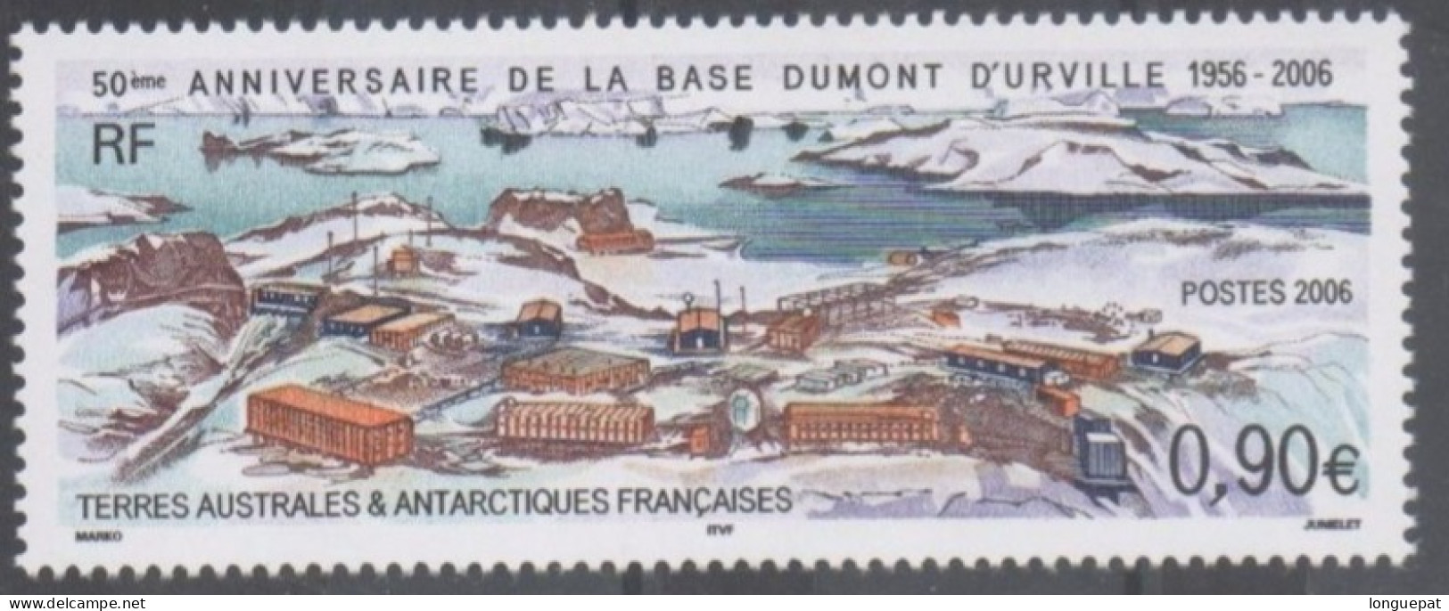 T.A.A.F - 50 Ans De La Base Dumont Durville : Vue De La Base - - Neufs