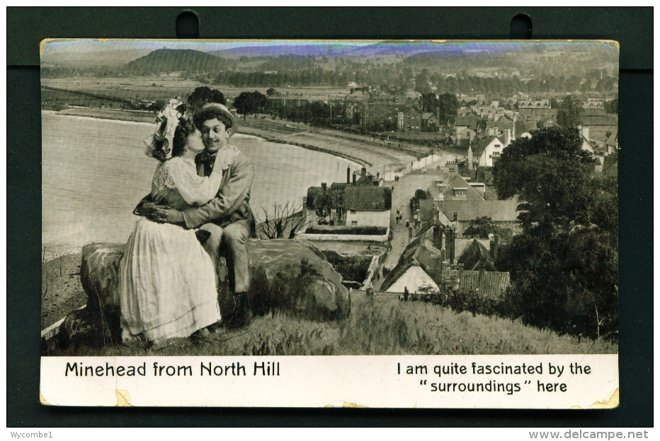 ENGLAND  -  Minehead From North Hill  Used Vintage Postcard As Scans - Minehead