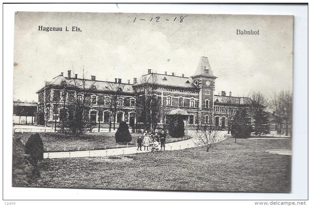 HAGUENEAU - BAHNHOF (1918) - Haguenau