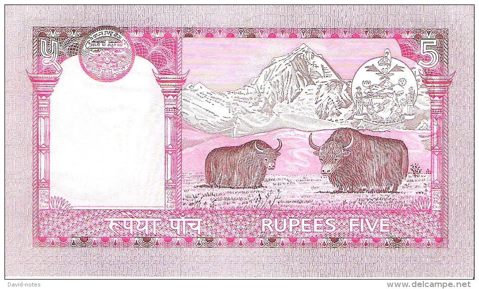 Nepal - Pick 46 - 5 Rupees 2002 - Unc - Népal