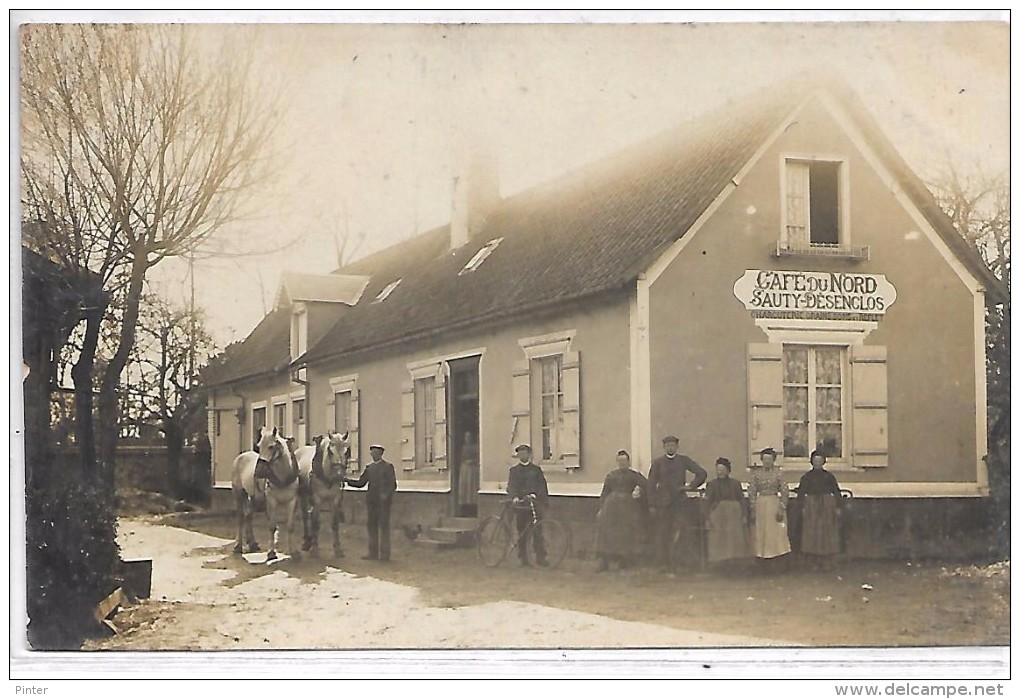 AILLY LE HAUT CLOCHER - Café Du Nord SAUTY-DESENCLOS - CARTE PHOTO - Ailly Le Haut Clocher