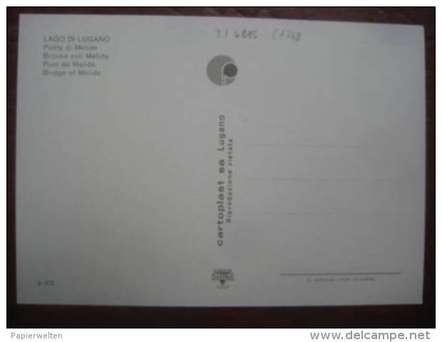 Melide (TI) - Ponte Di Melide - Melide